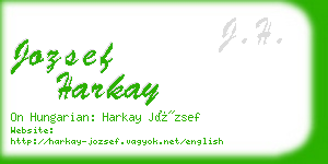 jozsef harkay business card
